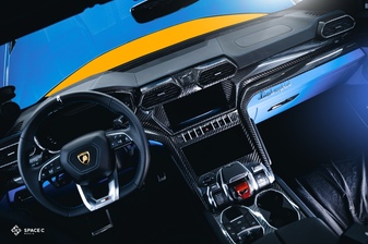 Carbon fiber interior parts package for all Lamborghini Urus models