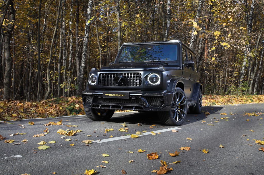 Mercedes G63 AMG in the INFERNO tuning package made of forged carbon fiber