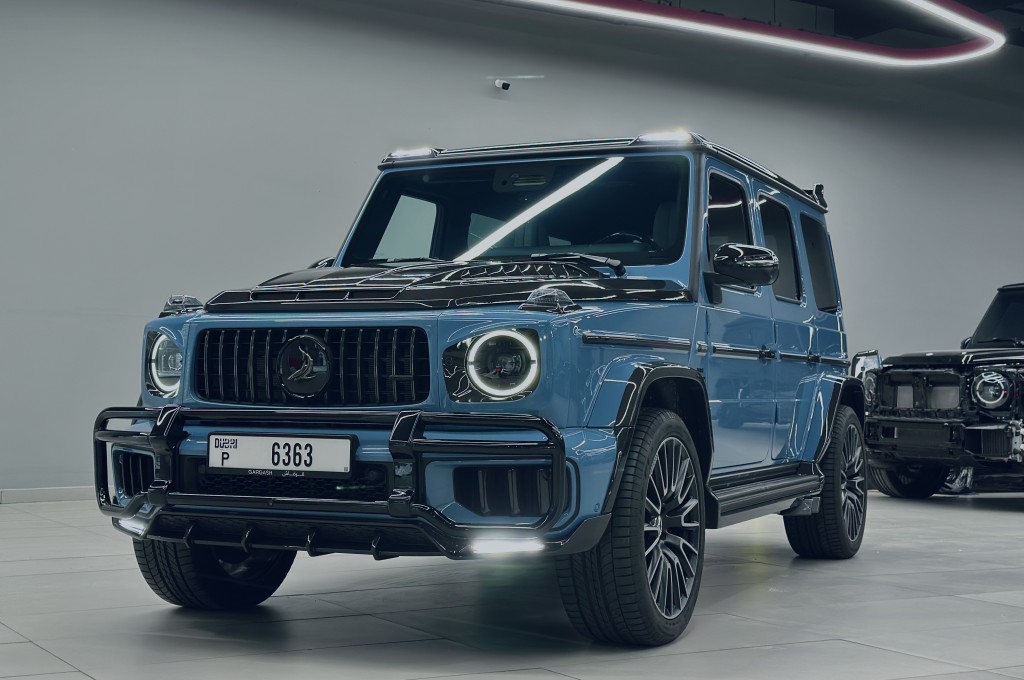 Mercedes G63 W465 Inferno Light in China Blue color